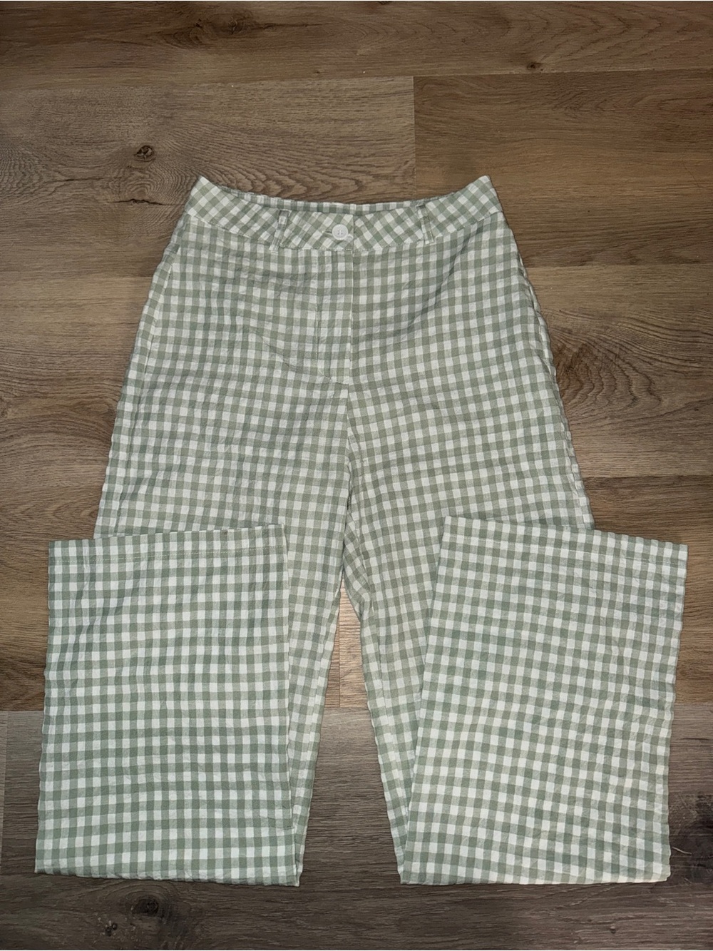 Gingham Green Checked Bottoms